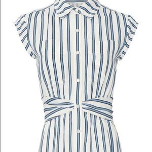 Derek Lam 10 Crosby toe waist button front shirt dress 4